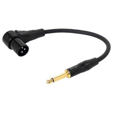 Imagem de Cabo Adaptador XLR Macho 90º graus para P10 Macho - CIRILO CABOS, 2 MT