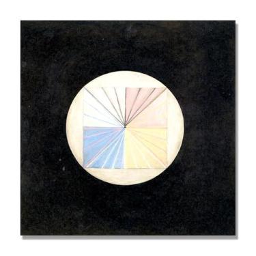 Imagem de Pôster Hilma Af Klint (O Cisne, nº 15), reproduções de pinturas famosas, imagem de arte abstrata para sala de estar quarto decoração de casa. 30 x 30 cm-11,8 x 11,8 pol. Apenas tela
