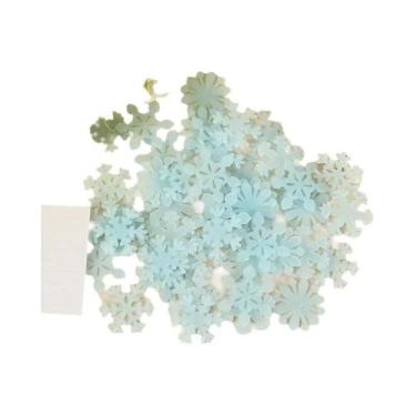 Imagem de 50 Adesivos De Floco De Neve 3D Que Brilham No Escuro Para Quarto Infa