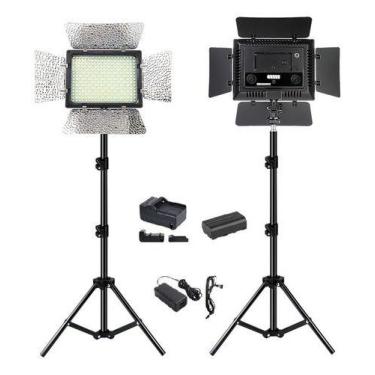 Imagem de Led Iluminador Soleste W300ll 32005600k Fotografia com fonte T, 7.4V, 
