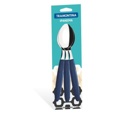 Imagem de Conjunto de Colheres de Mesa Ipanema com Lâminas de Aço Inox 3 Peças T