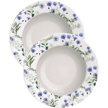 Imagem de Kit Jogo Pratos Fundo Sopa 8 Pessoas 8peças Ana Alice 23cm - OUTRAS MA