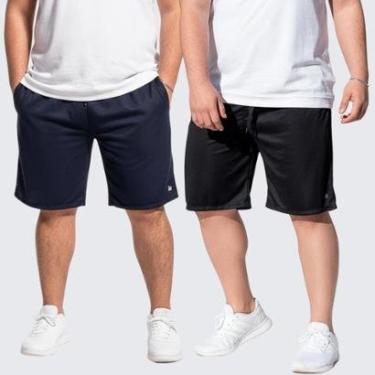 Imagem de 2 Bermuda Plus Size Dry Short Esporte Treino Estilo-Masculino