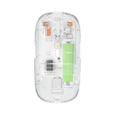 Imagem de Mouse Bluetooth Transparente 2.4G Sem Fio Dual-Mode Silencioso Recarre