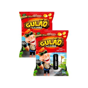 Imagem de Kit 2 Salgadinho Gulão Assado Presunto 120g