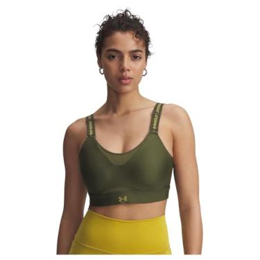 Imagem de Under Armour Sutiã esportivo feminino UA Infinity High, (308) Verde expedição / / verde cantina, (Small) D/DD