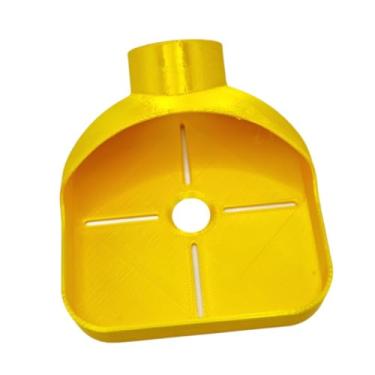 Imagem de MERIGLARE Coletor de pó de furadeira com guia, montagem simples, universal para drywall, placa de teto, versátil, reutilizável, 8,5 x 10,3 cm, acessórios, Amarelo