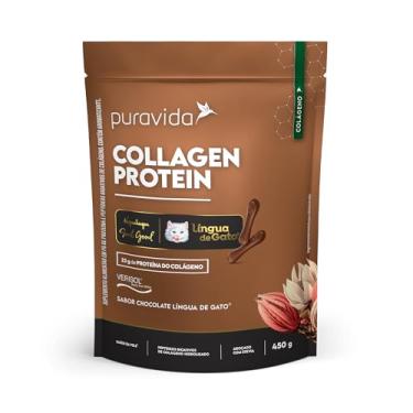 Imagem de Puravida Colágeno Protein 23g de Proteínas Kopenhagen Língua de Gato Chocolate 450g