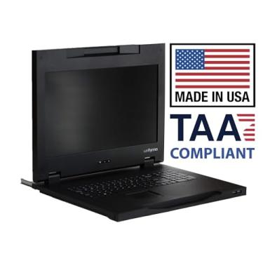Imagem de UPtyma Console Kvm 17.3 Full Hd - Fabricado Nos Eua - Compatível com Taa - Rack de Console de Montagem Em Rack 1U - Monitor de Montagem Em Rack de Servidor com Resolução 1920 X 1080 - Monitor de Monta