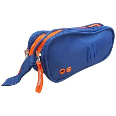 Imagem de Estojo Duplo Escolar Masculino Duplo Azul Clio REF.MF3511 - Clio Style