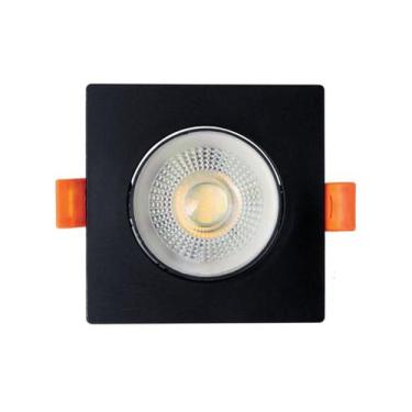 Imagem de Kit 5 Spot Preto De Embutir Luminária Led 7w Bivolt - Viena Luz, Branc