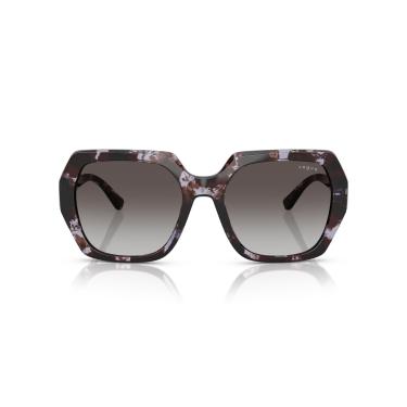 Imagem de Óculos de Sol Vogue Eyewear 0VO5612SB 31788G Tam 55 / Roxo Havana - Lentes Cinza Gradiente