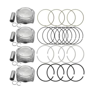 Imagem de BuliBoao Conjunto de anéis de pistões de motor grandes + 0,5 mm serve para Kia Soul Forte Elantra Sedan Tucson 2.0L 2014-2019 23040-2E200, 23041-2E200
