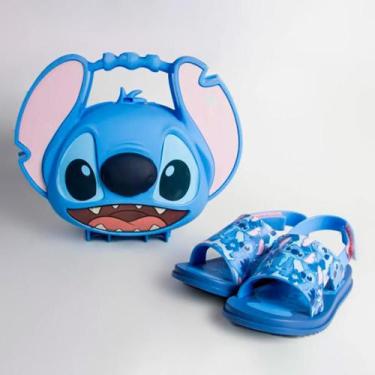 Imagem de Sandalia Grendene Stitch Acomp. Maleta, 25, Azul
