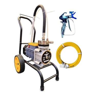 Imagem de STONE HAMMER - AIRLESS DIAFRAGMA X3800 220V BRUSHLESS | 4 L/min, 3300 PSI, Motor de 1,5 kW PROFISSIONAL | Bico 621 + Mangueira - Pronta para Tintas Latex, Acrílica, PU, Epóxi e Emborrachadas