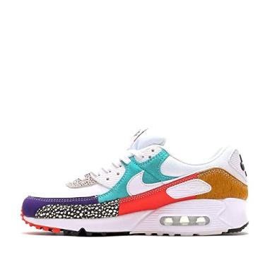 Imagem de Nike Women's W Air Max 90 Se Running Shoe, White/Light Curry/Habanero Red/White, 5 UK (7 US)