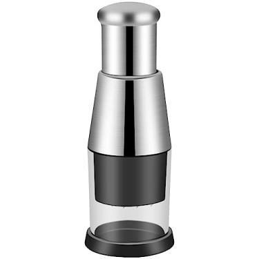 Imagem de Espremedor de alho, ferramenta de trituração de alho, utensílio de cozinha, cortador de alho prensado de aço inoxidável, cortador de comida de cozinha para salada de gengibre, pimenta e cebola