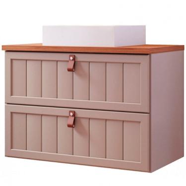 Imagem de Gabinete para Banheiro 1 Porta Basculante 1 Gaveta MDF Aruba MGM