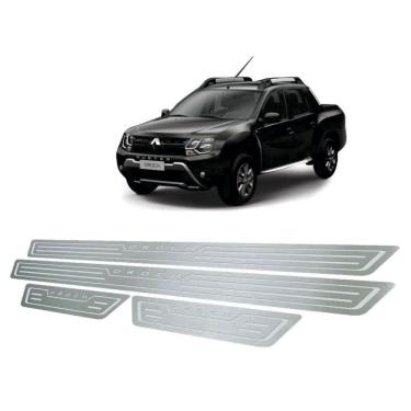 Imagem de Soleira De Porta Renault Oroch 2016 Até 2019 Aço Inox