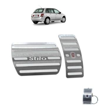 Imagem de Pedaleiras Fiat Stilo 2003 A 2011 Automático Prata