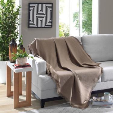 Imagem de Manta de Sofá Marrocos Castanho 150cm x120cm - Bege