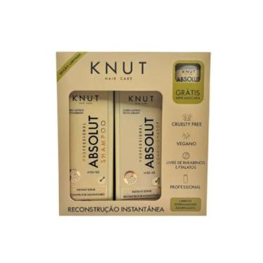Imagem de KNUT - Kit Presente Absolut com Shampoo 250ml, Condicionador 200ml e Mini Máscara 30g - Reconstrução e Força para Cabelos Danificados - Sem Parabenos, Sem Ftalatos, Cruelty Free