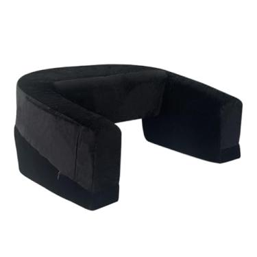 Imagem de Almofada de laptop para colo – Almofada de descanso de braço com bolso lateral | Almofada ergonômica para adultos trabalhando, estudo, cama, sofá, chão, dormitório, sala de estar, quarto