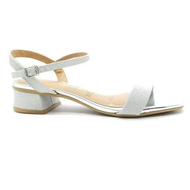 Imagem de Sandália Vizzano Feminina 6454111-G, 35, Prata