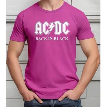 Imagem de Camisa Camiseta Adulto Masculina Feminina Algodão Banda de Rock AC DC 