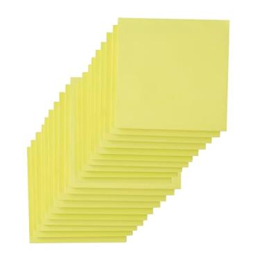 Imagem de Notas adesivas 7 x 7 cm, almofadas autoadesivas de cores amarelas, fáceis de colar para casa, escritório, notebook (20)