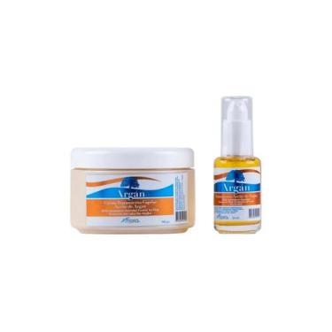 Imagem de Kit Flora Argan Creme de Hidratação 300g + Óleo 30mL - Lightbek Offici