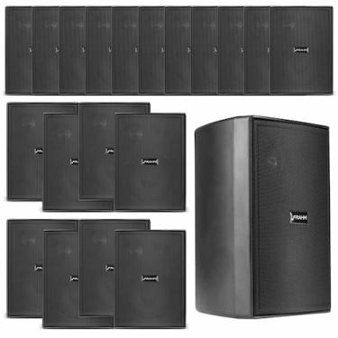 Imagem de Kit 20 Caixas Acústicas Alto Falantes Frahm PS200 New Passiva Preta 30