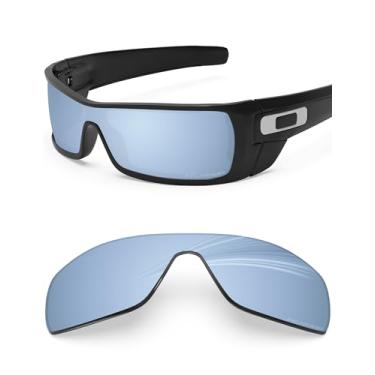 Imagem de BLAZERBUCK Lentes de reposição polarizadas anti-sal para óculos de sol Oakley Batwolf OO9101, Deep Water Blue - Polarizado, Batwolf OO9101