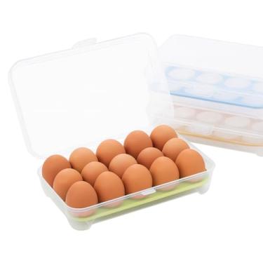 Imagem de Organizador de Ovos para Geladeira, 15 Ovos, Design Moderno, Fácil Limpeza