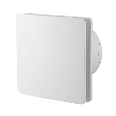 Imagem de Exaustor de janela de banheiro doméstico Ventilador de ventilação de janela de banheiro 6 polegadas Ventilador de exaustão silencioso de camada dupla com persiana sem retorno, branco, 17 W, 132 m?/h