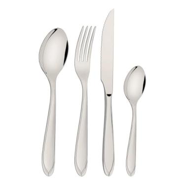 Imagem de Faqueiro Laguna Aço Inox 32 Peças Serve 8 Pessoas Garfo, Faca, Colher de Sopa, Colher de Chá