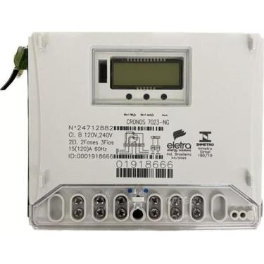 Imagem de Relógio Medidor Energia Luz Consumo Bifásico - Eletra, 110v - 220v