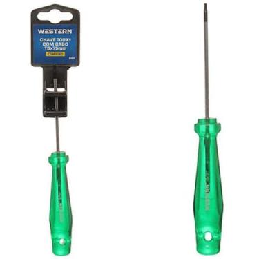 Imagem de Chave Torx T8 com cabo e furo - Western 