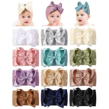 Imagem de Banda de cabelo doboi 12 peças de fita de nylon para bebês