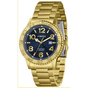 Imagem de Relógio X-Watch Masculino Ref: Xmgs1044 D2kx Casual Dourado