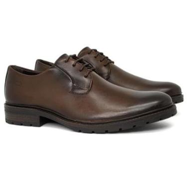 Imagem de Sapato Masculino Democrata Social Garage Astro Couro Conforto Liso 301104-Masculino