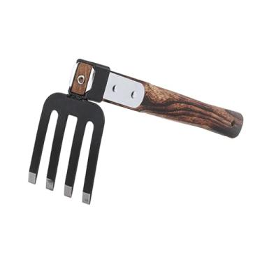 Imagem de Ｂｅｓｇａ Cultivador de enxada de jardim, resistente, cabo de madeira, ferramenta manual para cavar, plantar, capinar e cultivar, Ancinho