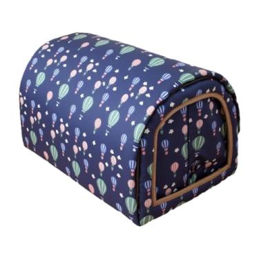 Imagem de ShengQuanHao Cama Tipo Caverna para Gatos, Barraca para Animais de Estimação, Canil Portátil, Cabana Tipo à Prova de Intempéries, 2 Usos, Casinha de Cachorro, Balão 40x35x35cm