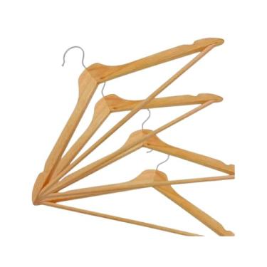 Imagem de Kit com 3 Unidades de Cabides de Madeira Cabides de Guarda-Roupas, cachecol, Cabides de Gravatas de Organização de Guarda-Roupas