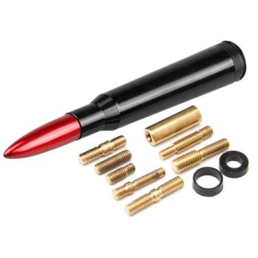 Imagem de Antena de caminhão de carro com tampas de haste de válvula - compatível com 1500/2500/3500 HD, F150/F250/F350, acessórios resistentes