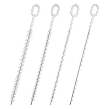 Imagem de 4 peças de escova de limpeza de canudo para garrafa de água, 4 tamanhos de escova de limpeza resistente para canudos, conjunto de escovas de limpeza de canudo de 25 cm para copo, copo de vidro