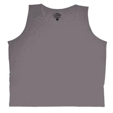 Imagem de REGATA BASICA B+ LISA, EM MALHA ALGODÃO, NA COR CINZA A247 M