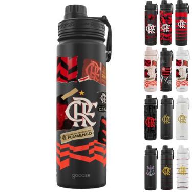 Imagem de Garrafa Térmica Gocase Fresh 650ml Oficial do Flamengo, FLA Colagem24 