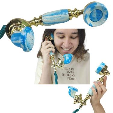 Imagem de Monofone Gancho Telefone Fixo Rj11 Retro