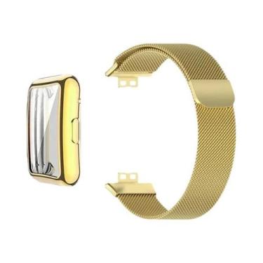 Imagem de Pulseira De Metal Para Huawei Watch Fit 1/2/3/4 Protetor De Tela TPU F